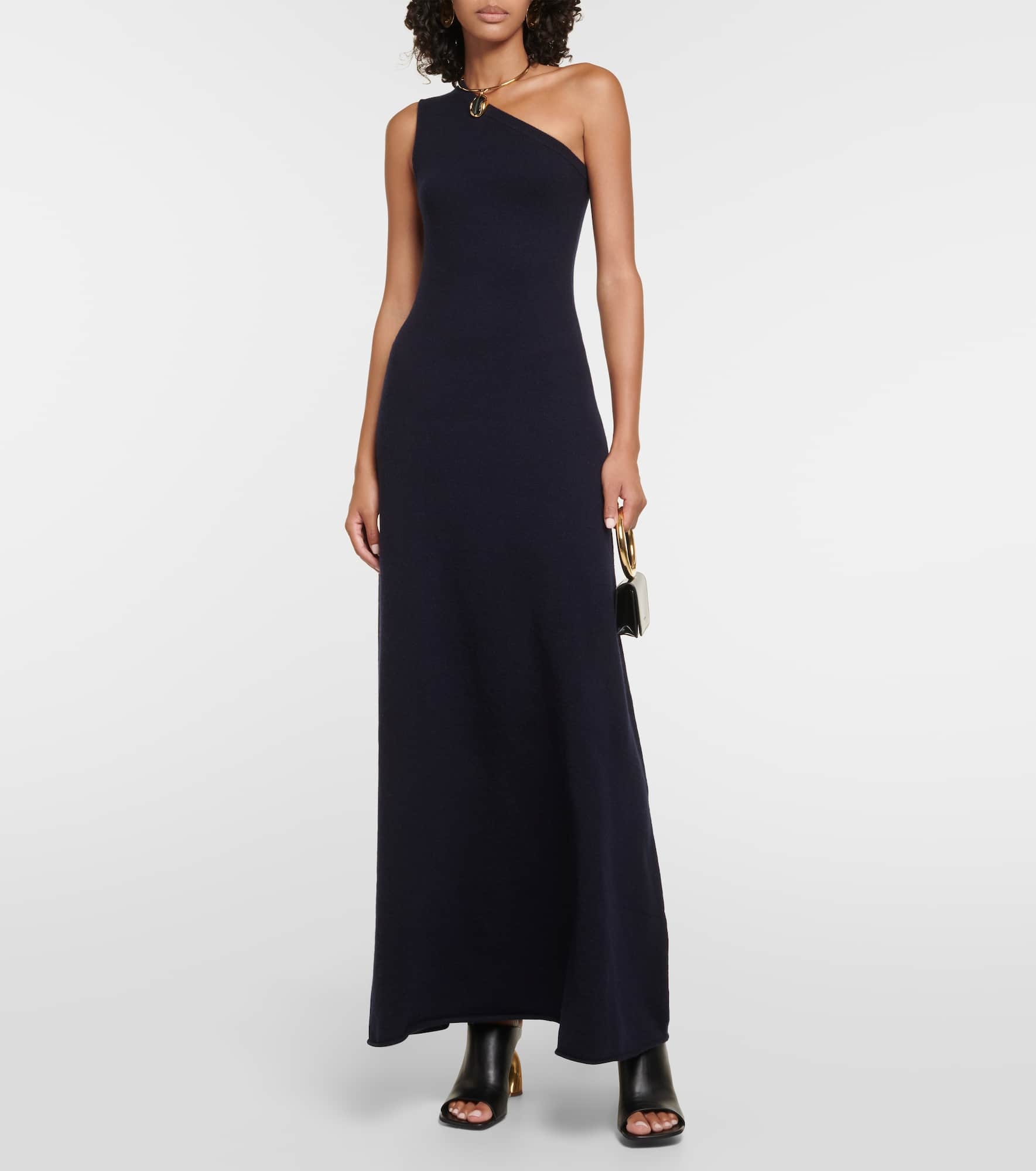 【Extreme Cashmere】 N°301 Swanカシミアブレンド maxiドレス extreme cashmere N°301 Swan cashmere-blend maxi dress