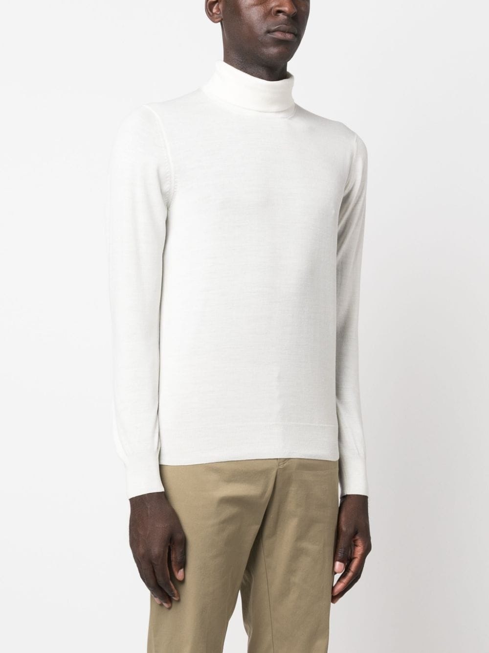 roll-neck wool jumper - 3