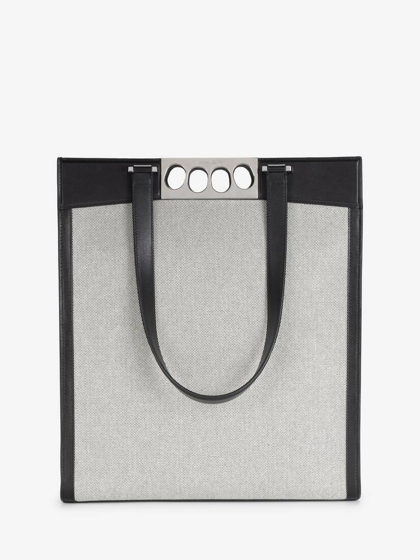 Men's The Grip Tote Bag in White/black - 1