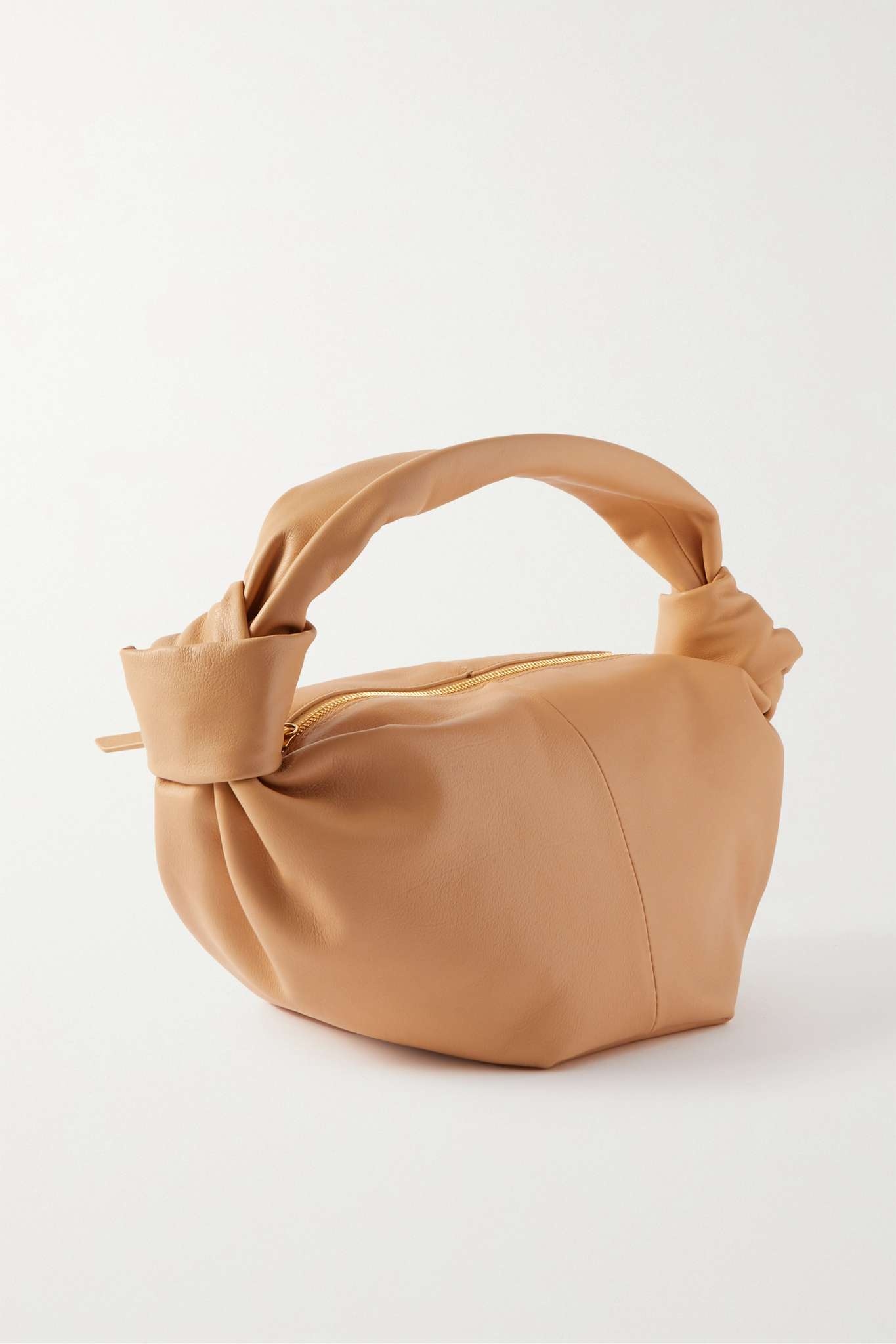 Mini knotted leather tote - 3