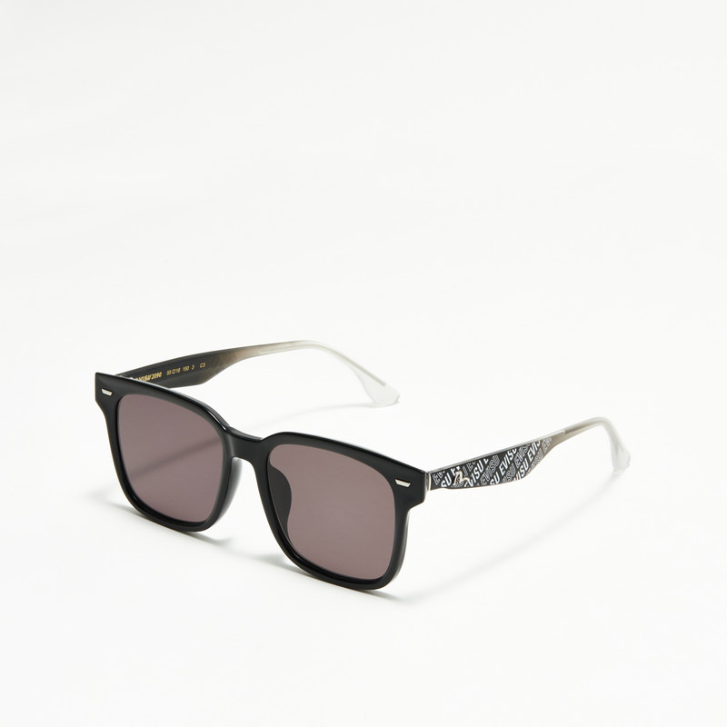 MONOGRAM PRINT TEMPLE SQUARE SUNGLASSES 5