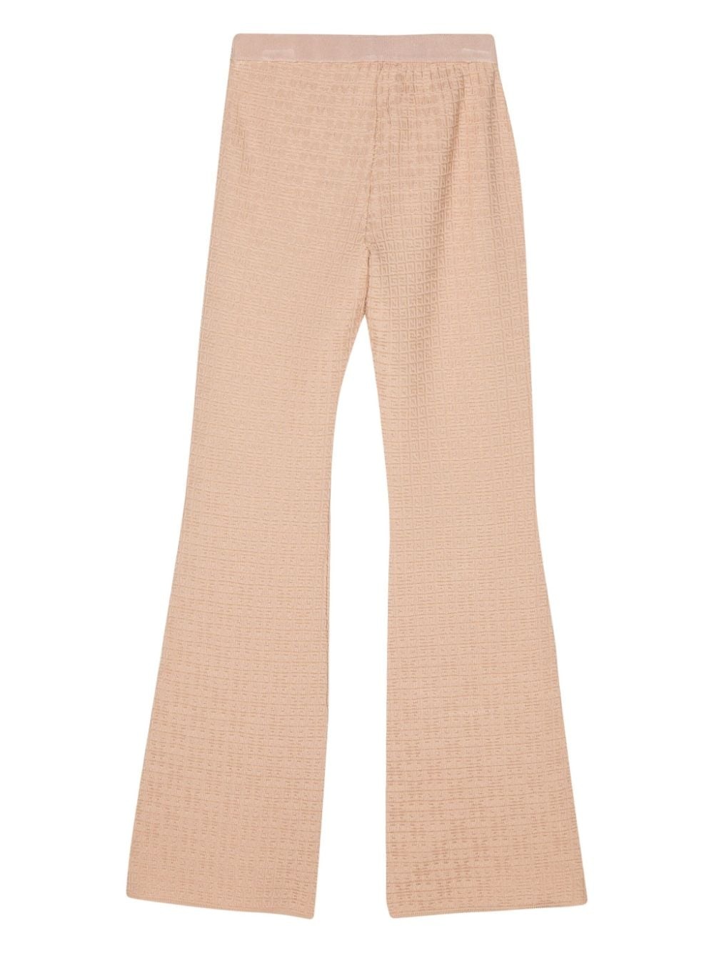 4G-jacquard flared trousers - 2