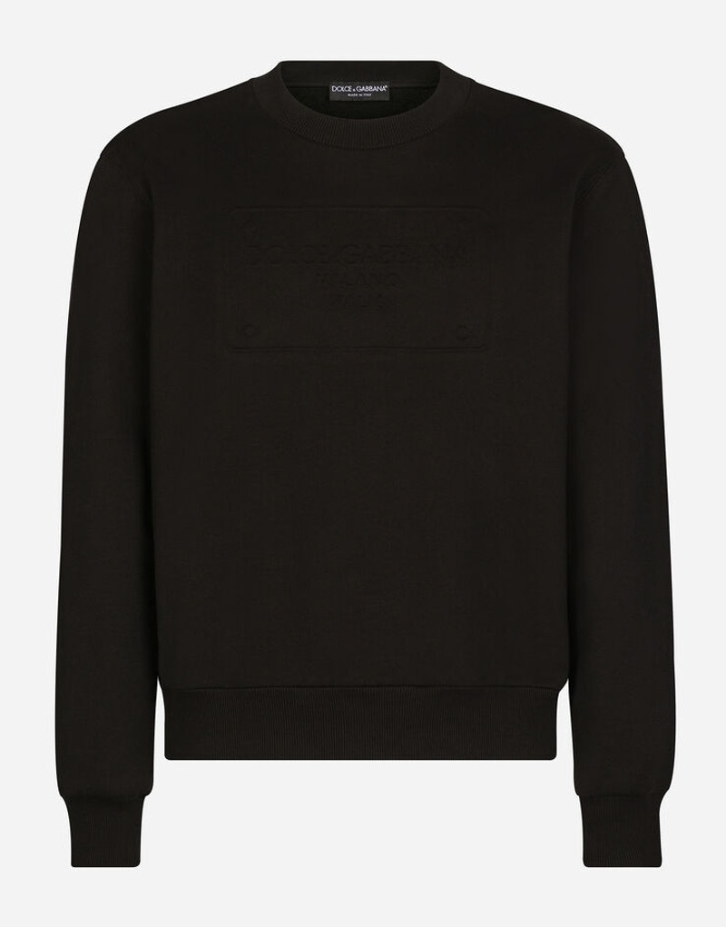 Technical jersey sweatshirt with embossed DG logo 1