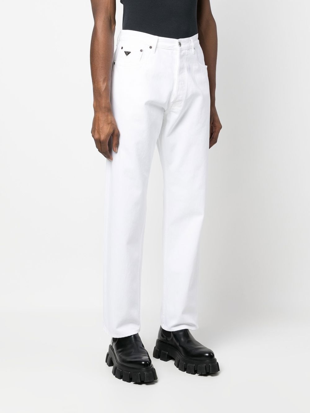 logo-plaque detail trousers - 3