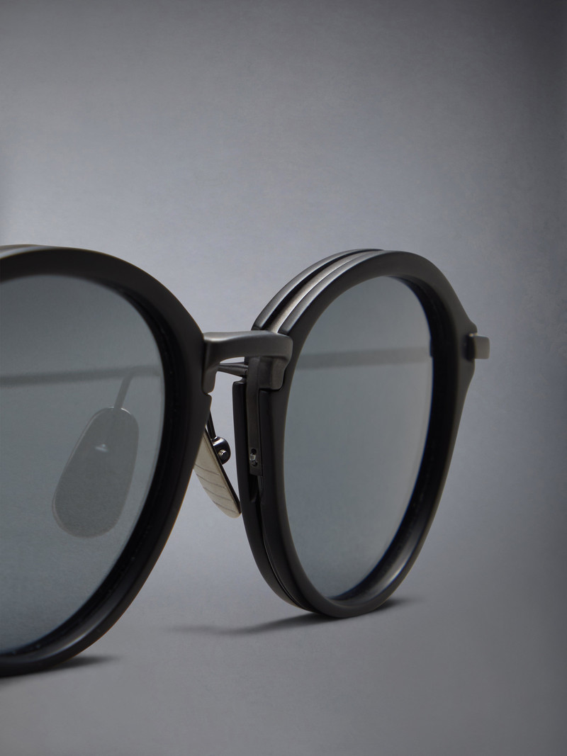 Acetate And Titanium Round Sunglasses 7