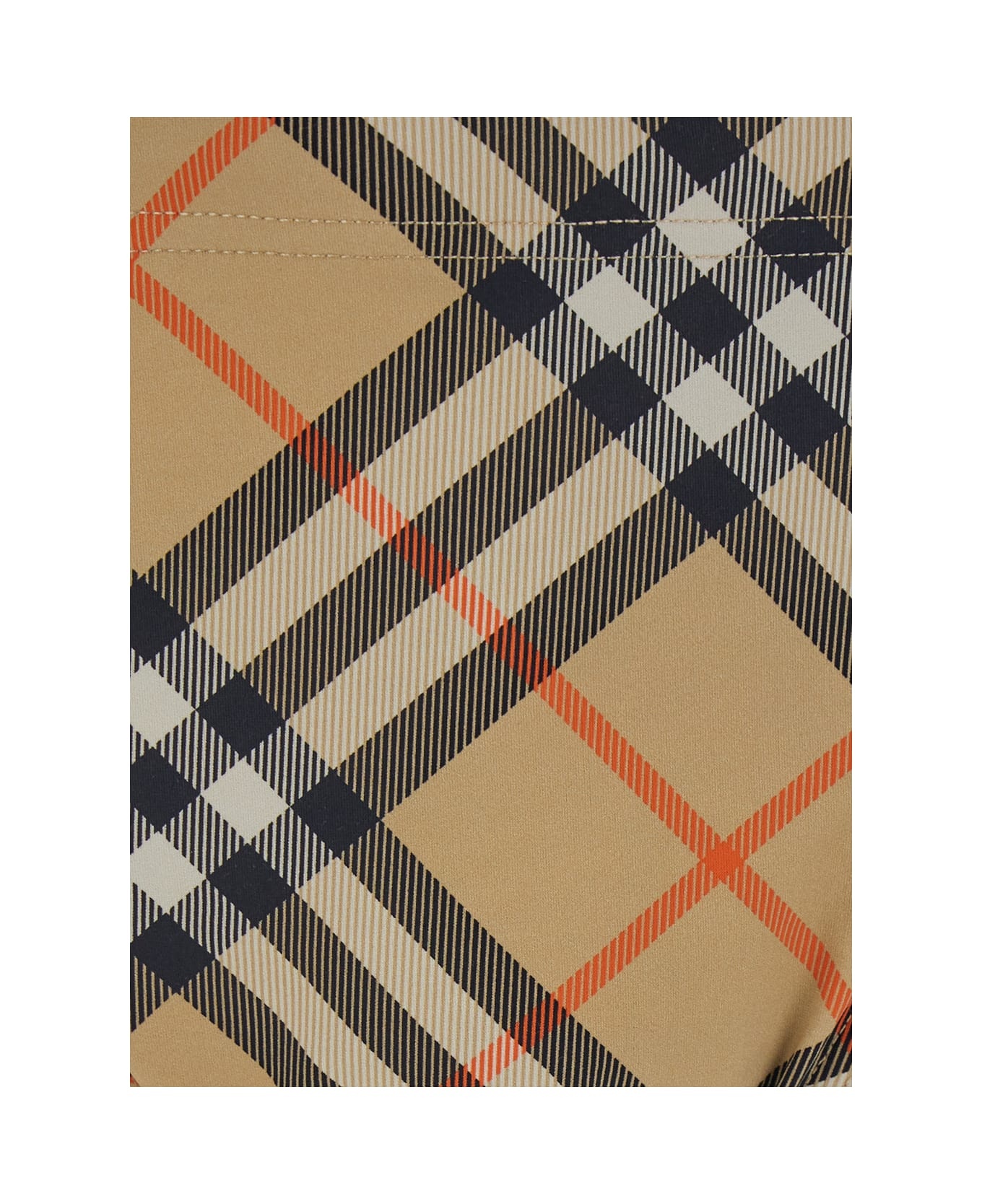 Beige Speedo With Check Motif In Polyamide Man - 3