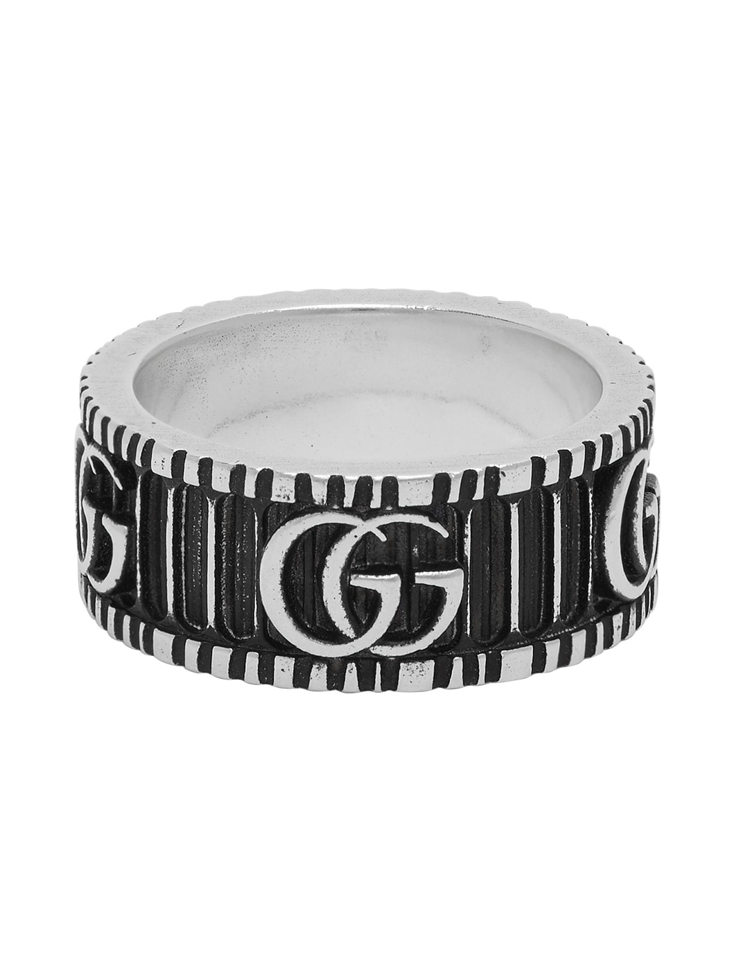 Silver GG Marmont Ring - 4