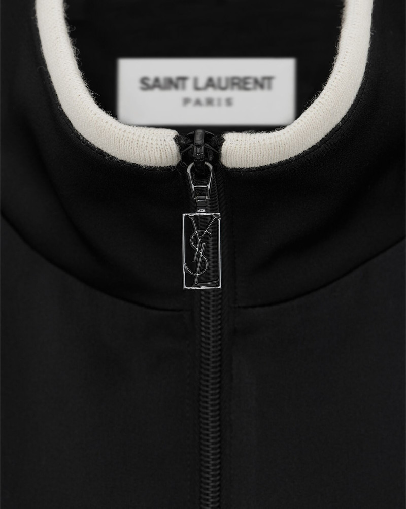 saint laurent teddy jacket in satin crepe 5