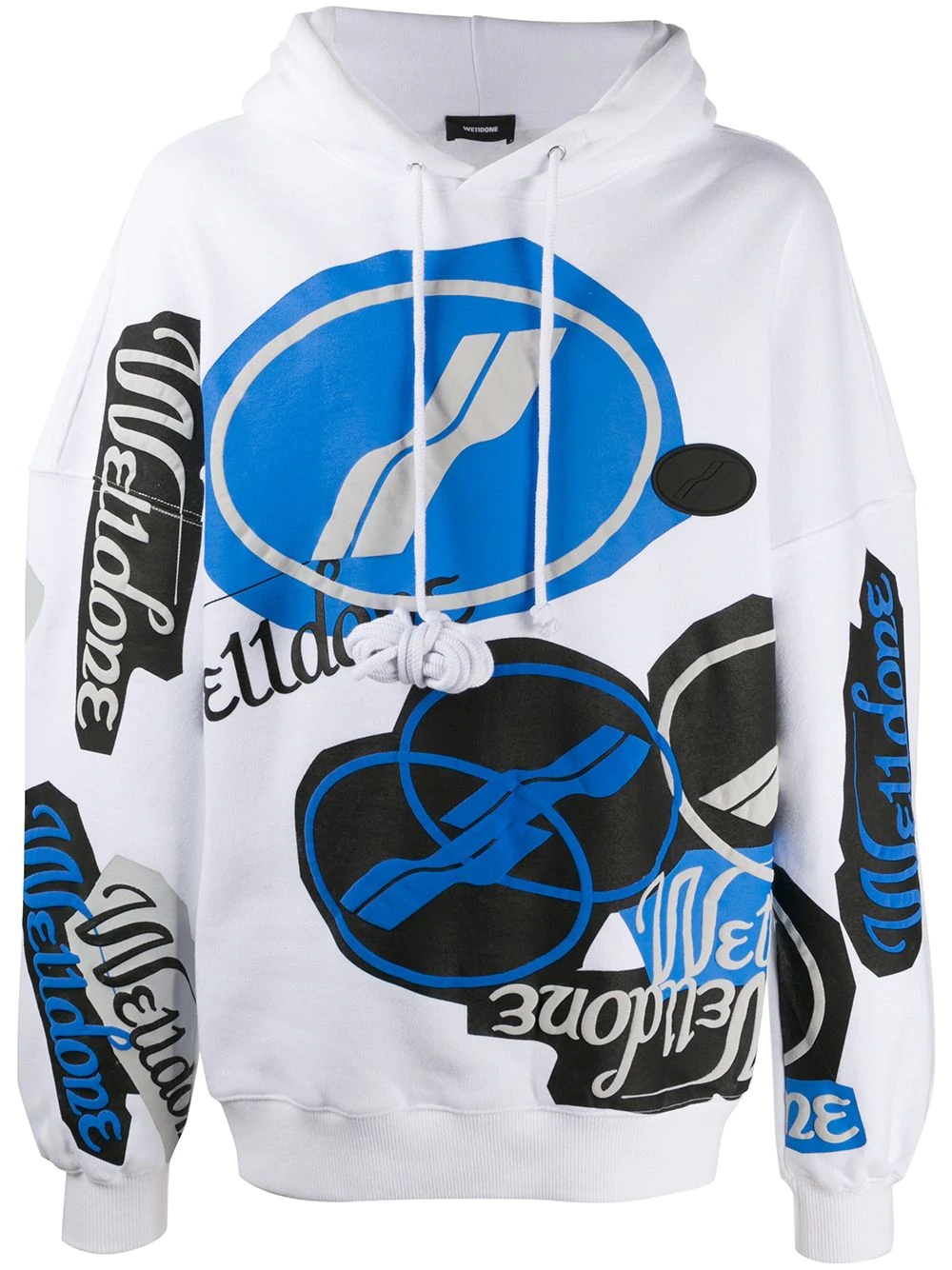 graphic print hoodie - 1