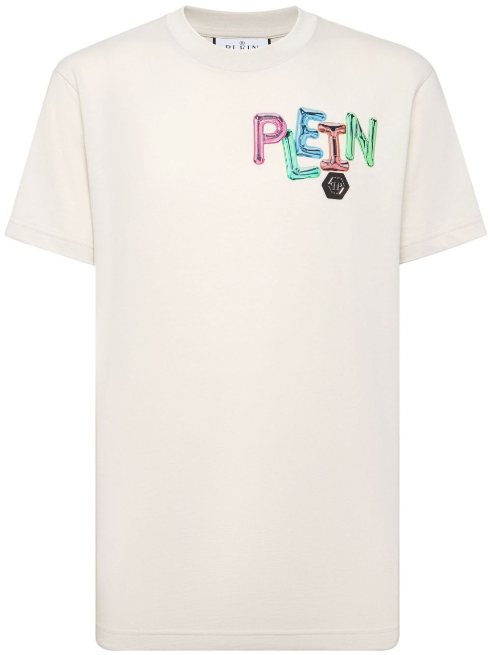 logo-print cotton T-shirt - 1