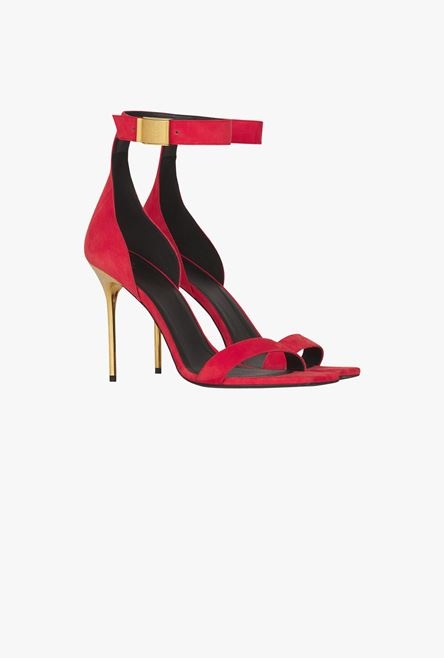 Red suede Uma sandals - 2