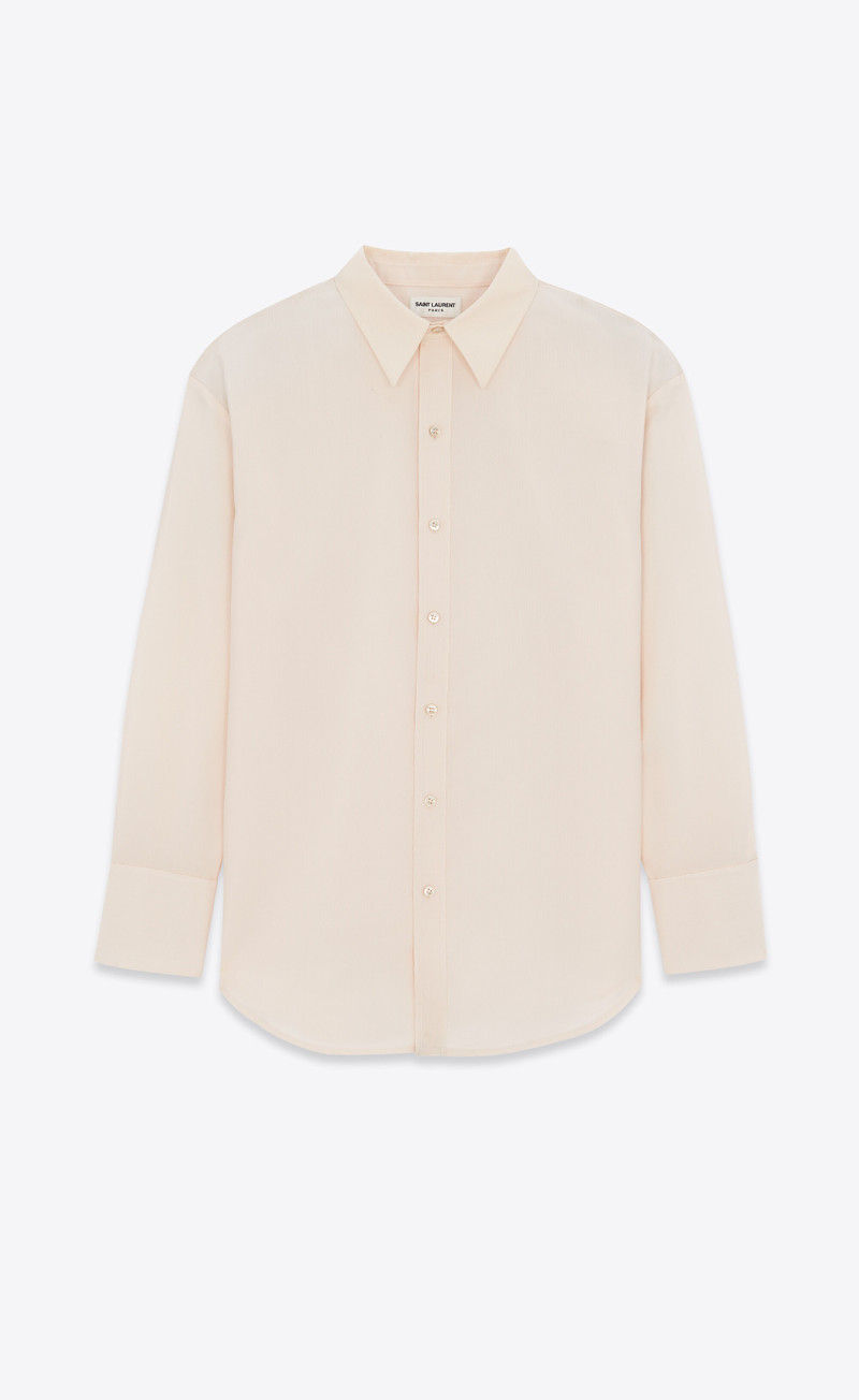 oversized shirt in faille - 1