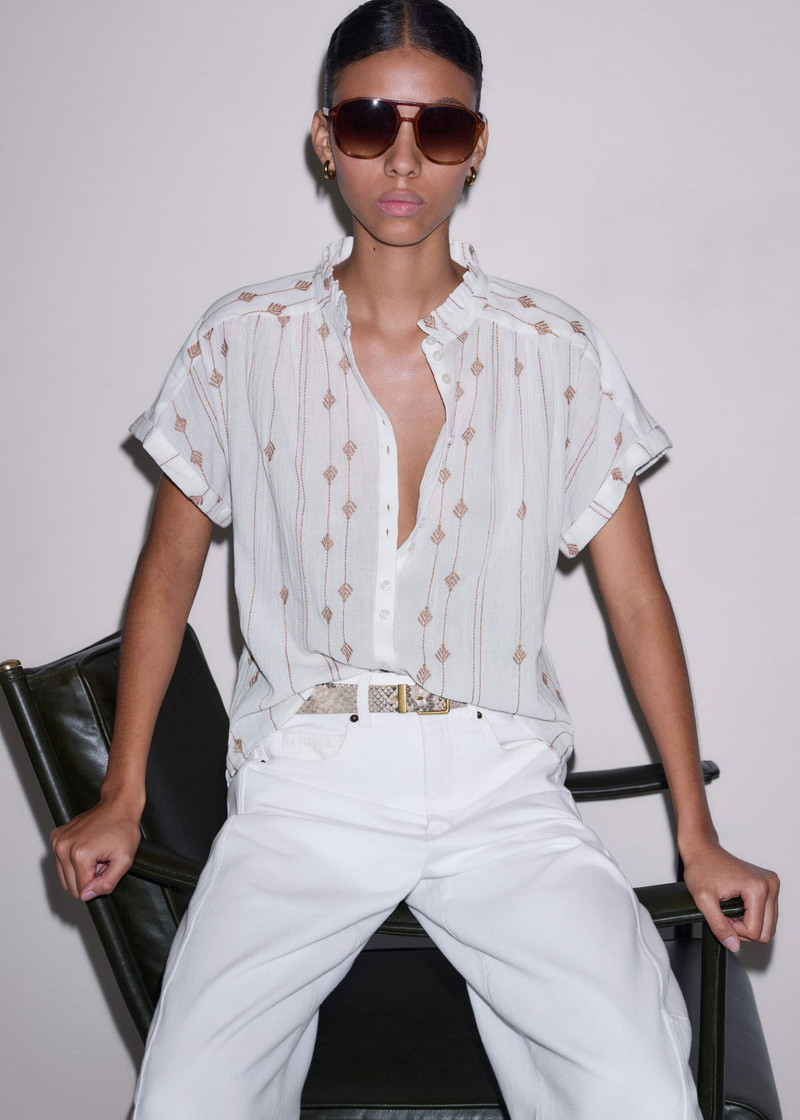 Turn-Up Cuff Blouse 1