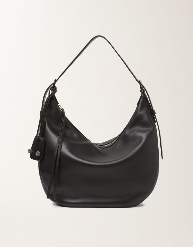 Black nappa hobo bag 1