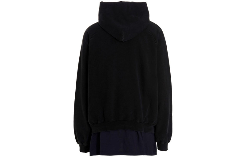 BALENCIAGA Balenciaga BB Be Different Patched T-Shirt Hoodie 'Black' 720406TNVV11070 outlook