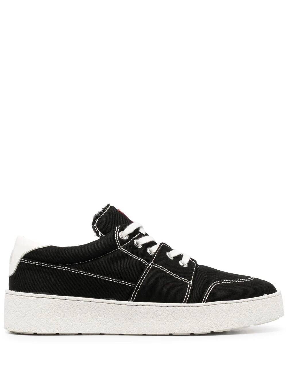 logo patch low-top sneakers - 1