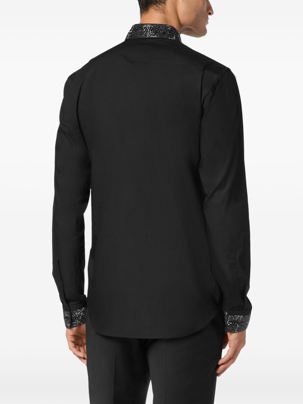 crystal-embellished shirt - 4