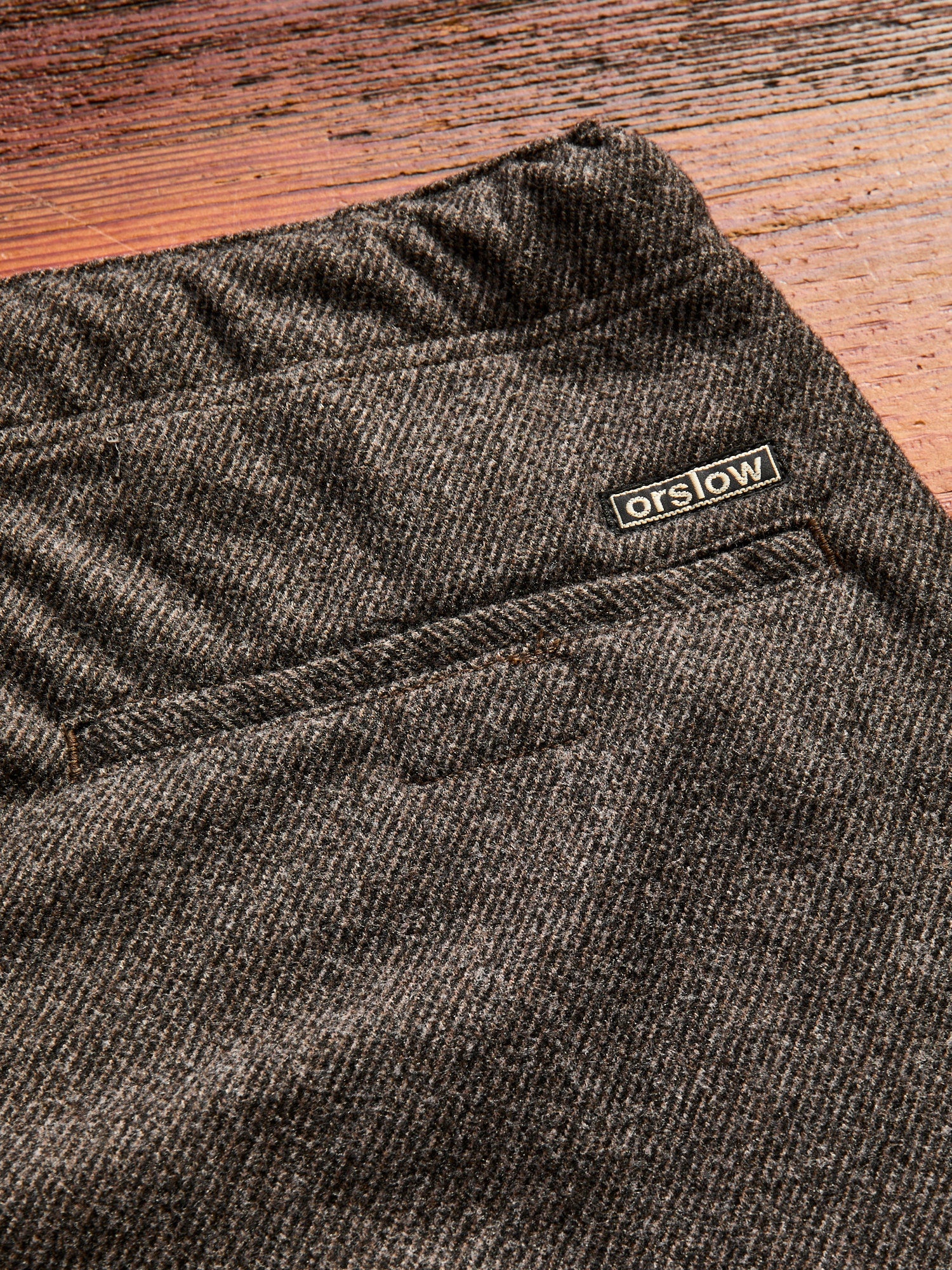 New Yorker Pants in Brown Tweed - 11