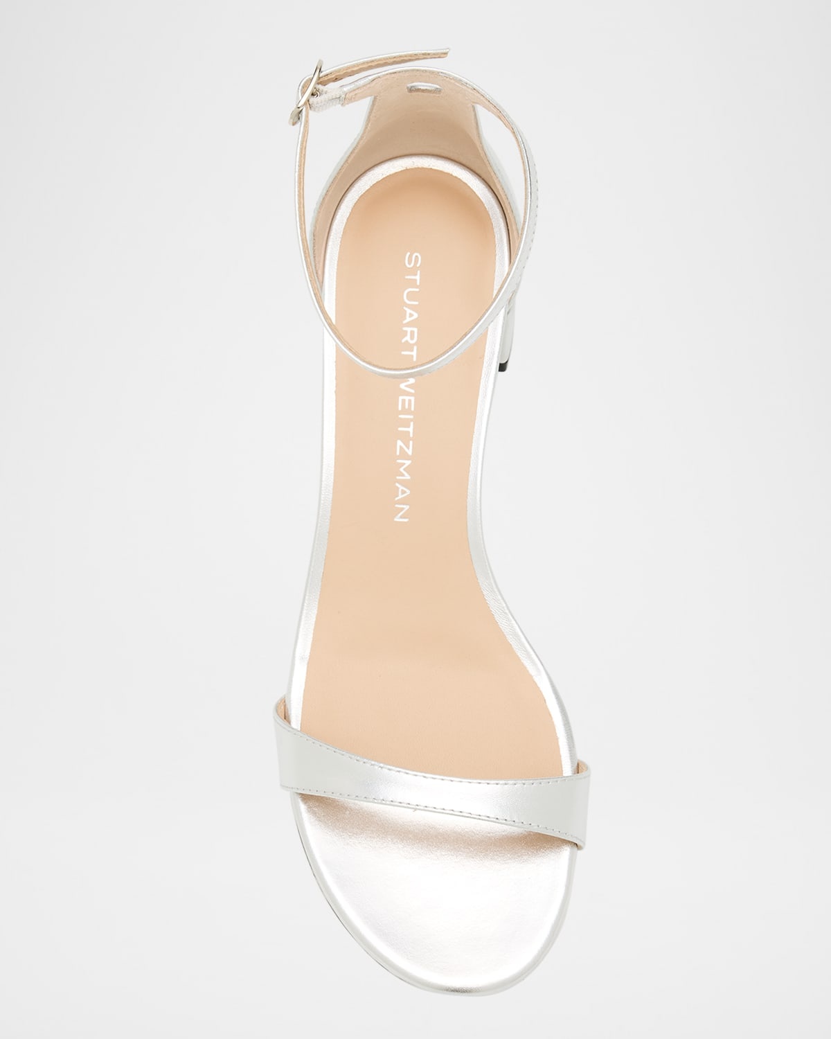 Nudist Metallic Ankle-Strap Sandals - 5
