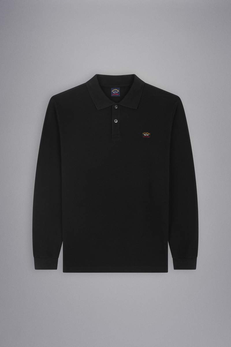 COTTON PIQUÉ POLO SHIRT WITH ICONIC BADGE 1