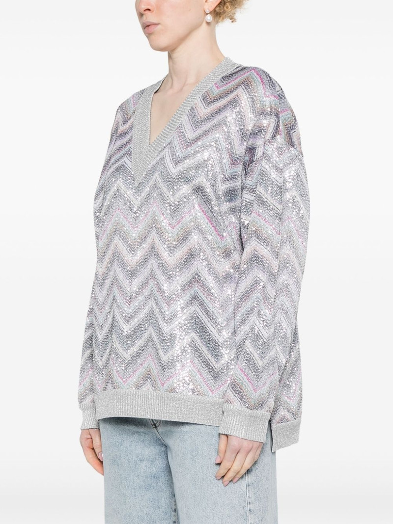 zigzag sequin-embellished jumper 3
