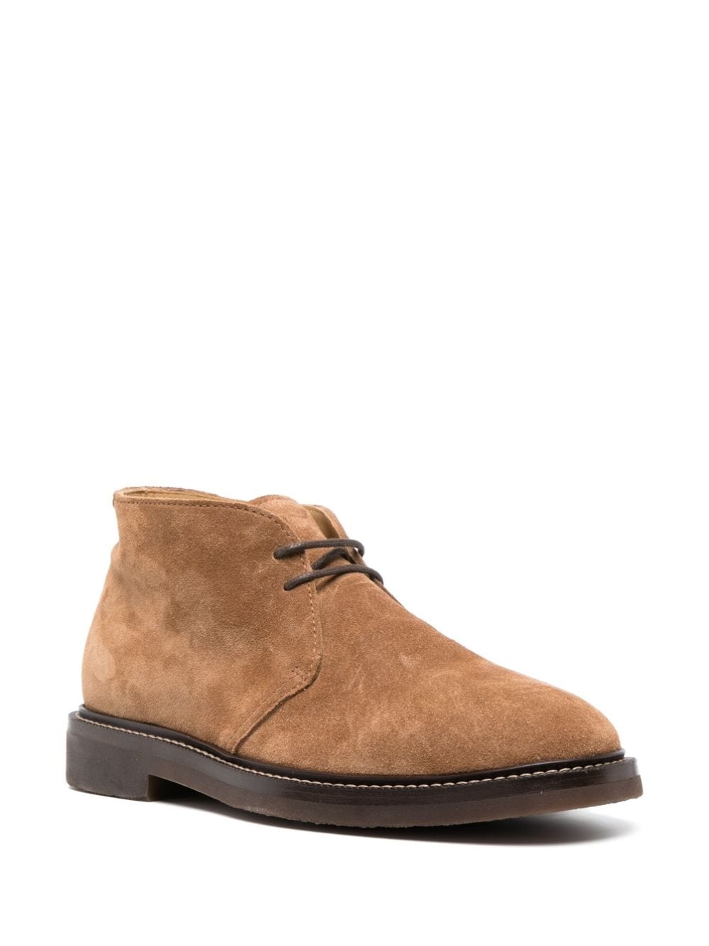 lace-up suede ankle boots - 2