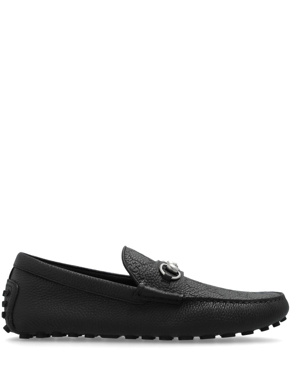 Horsebit-deatil leather loafers - 1