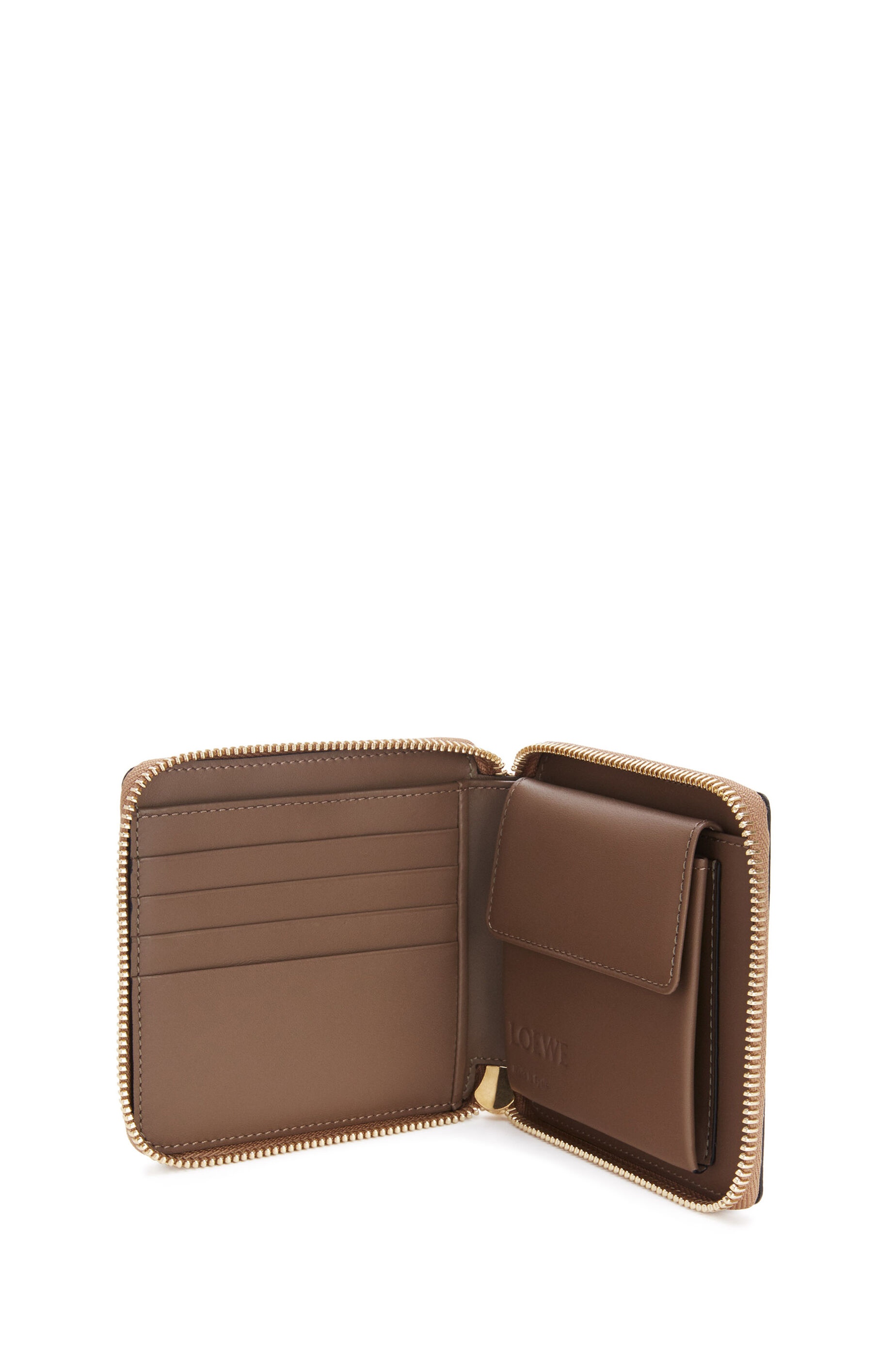 Puzzle squared zip wallet in classic calfskin - 2