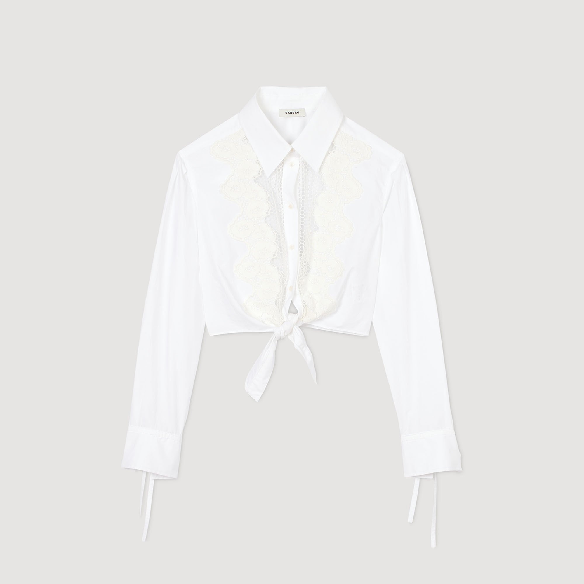 LACE BIB SHIRT - 6