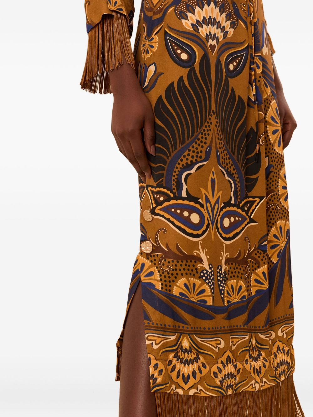 Gold Heart Forest lenzing™ ecovero™ maxi dress - 4