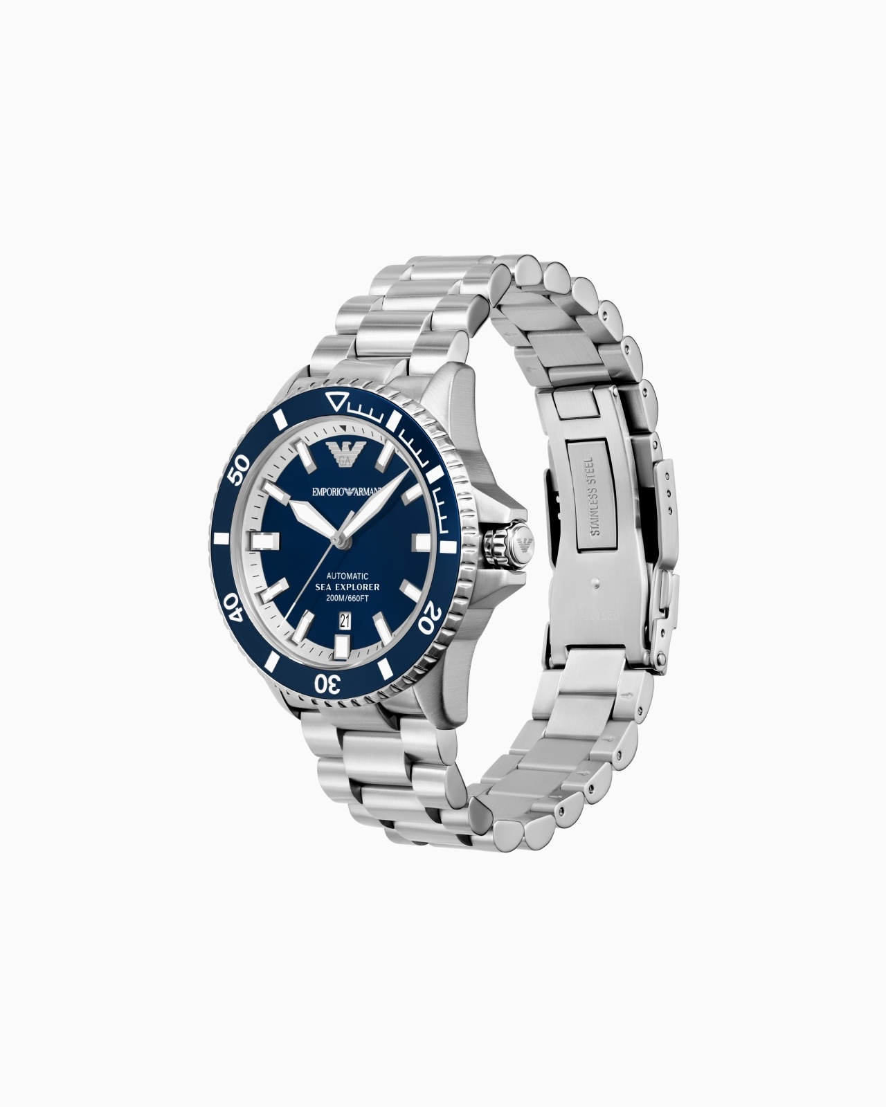 SEA EXPLORER AUTOMATIC STAINLESS STEEL WATCH - 3