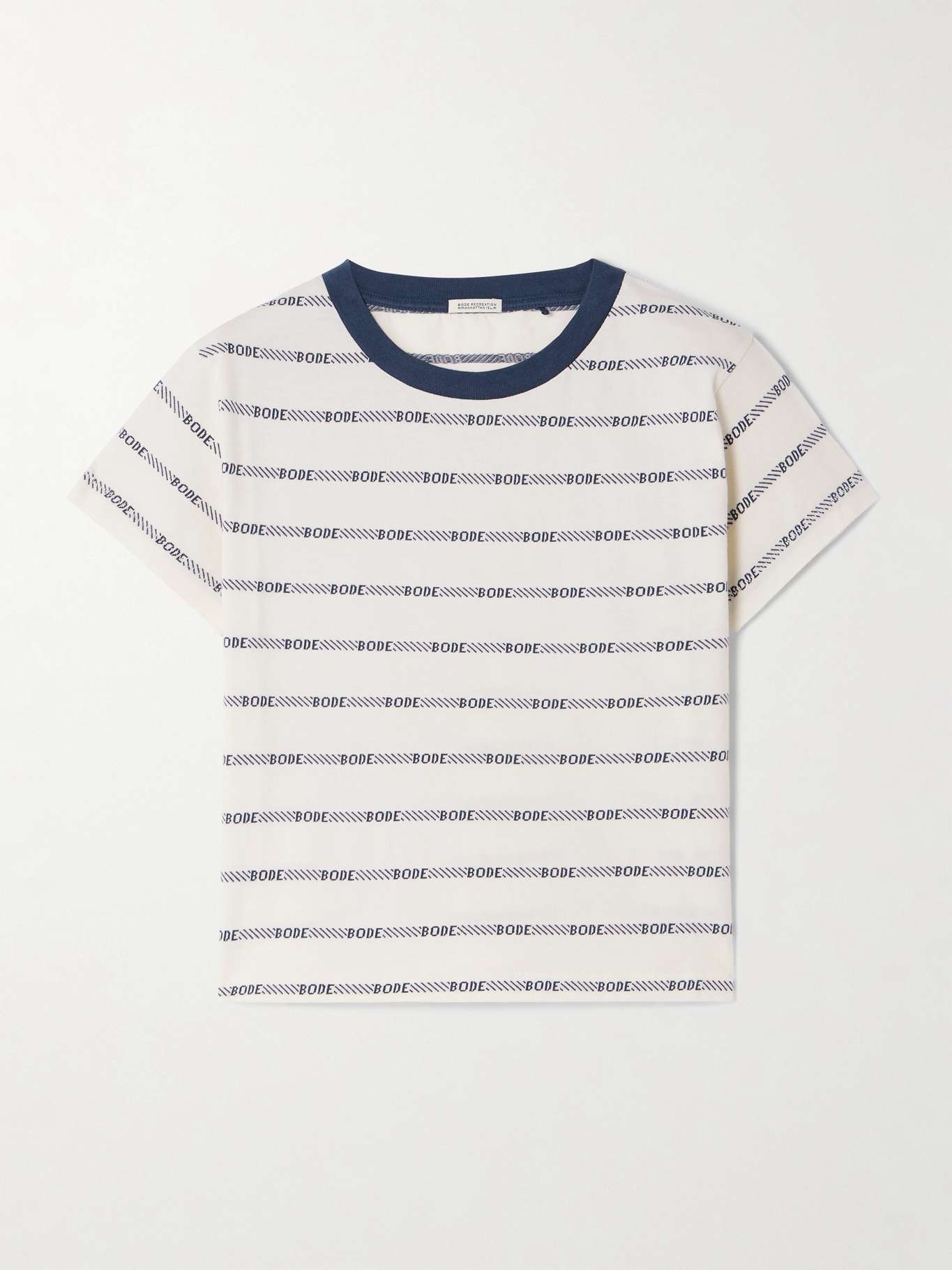 Rec jacquard-knit cotton T-shirt - 1