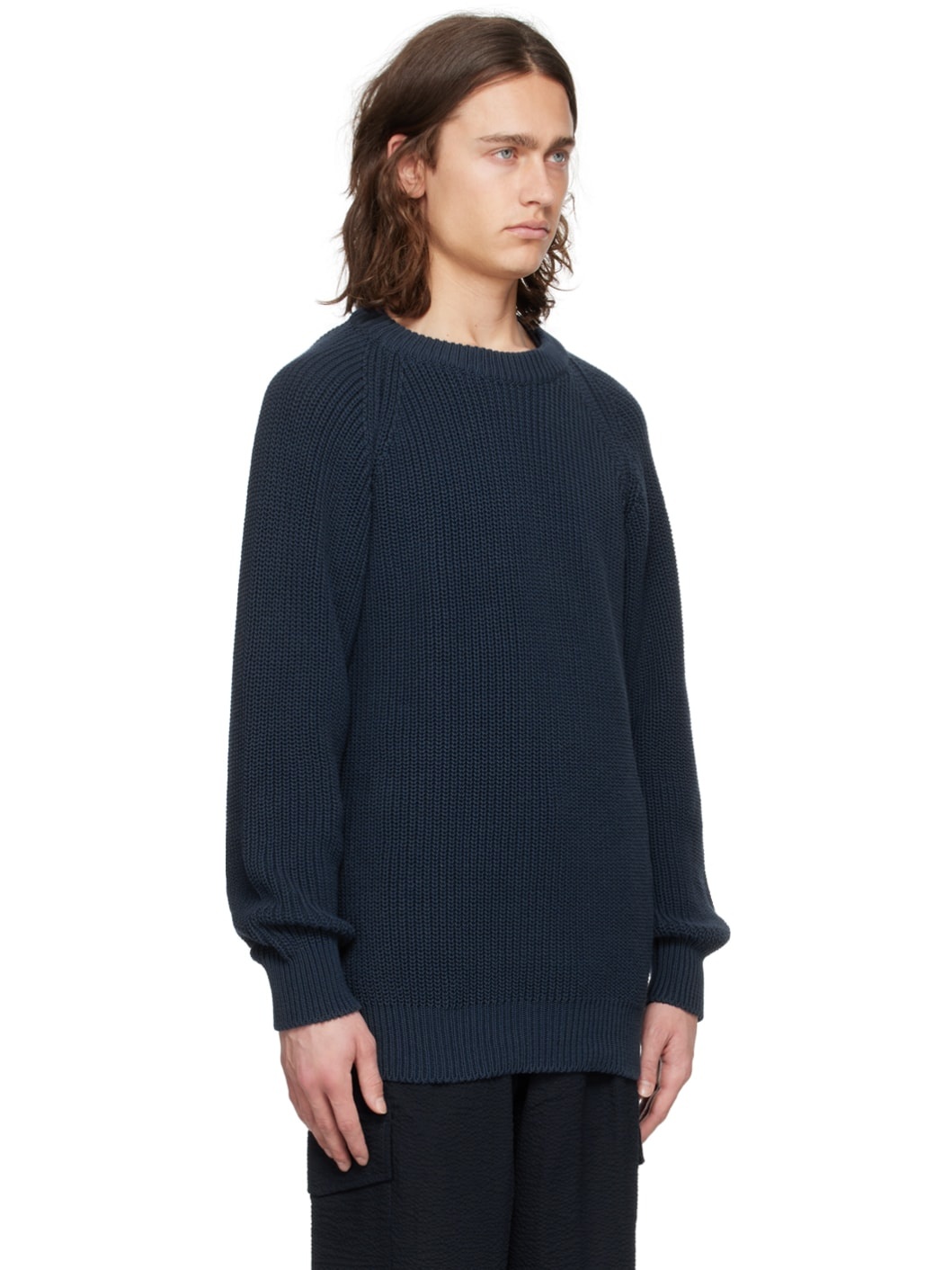 Navy Easy Knit Sweater - 2