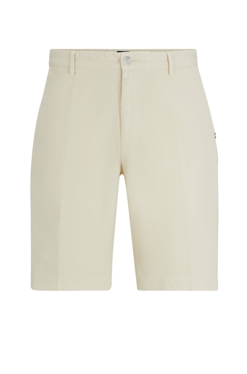 SLIM-FIT SHORTS IN STRETCH-COTTON GABARDINE 1