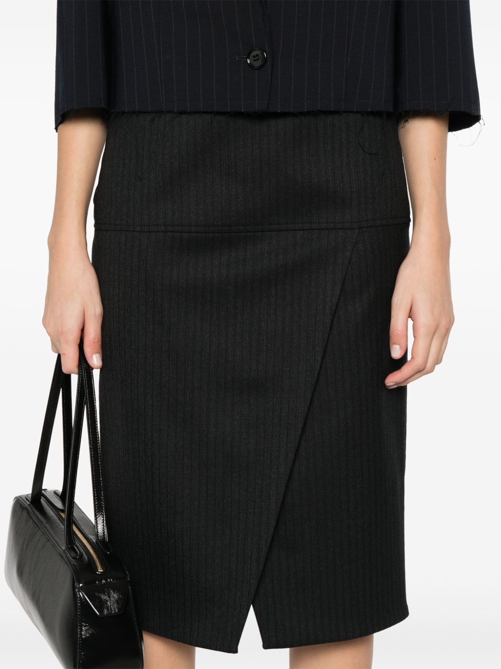 pinstripe skirt - 5