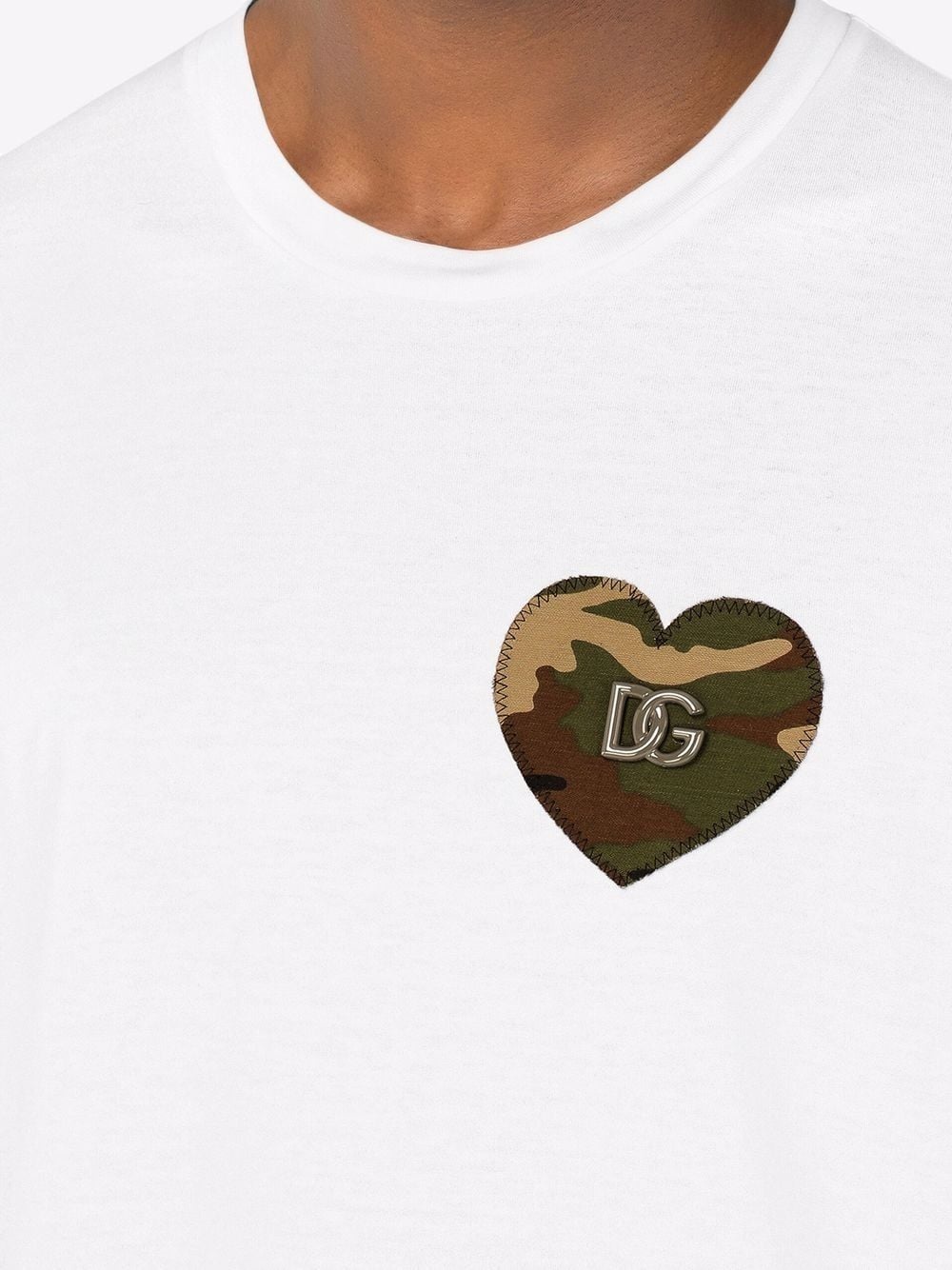 camouflage heart T-shirt - 5