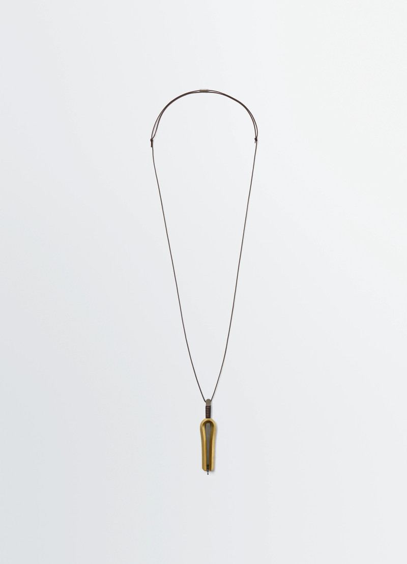 JAW HARP NECKLACE IN STAINLESS STEEL 1