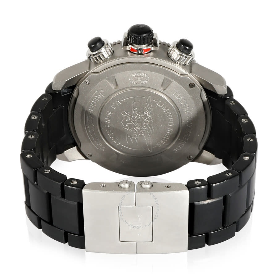 Pre-owned Jaeger LeCoultre Master Compressor Chronograph Automatic Black Dial Men's Watch 159.T.C7 - 4