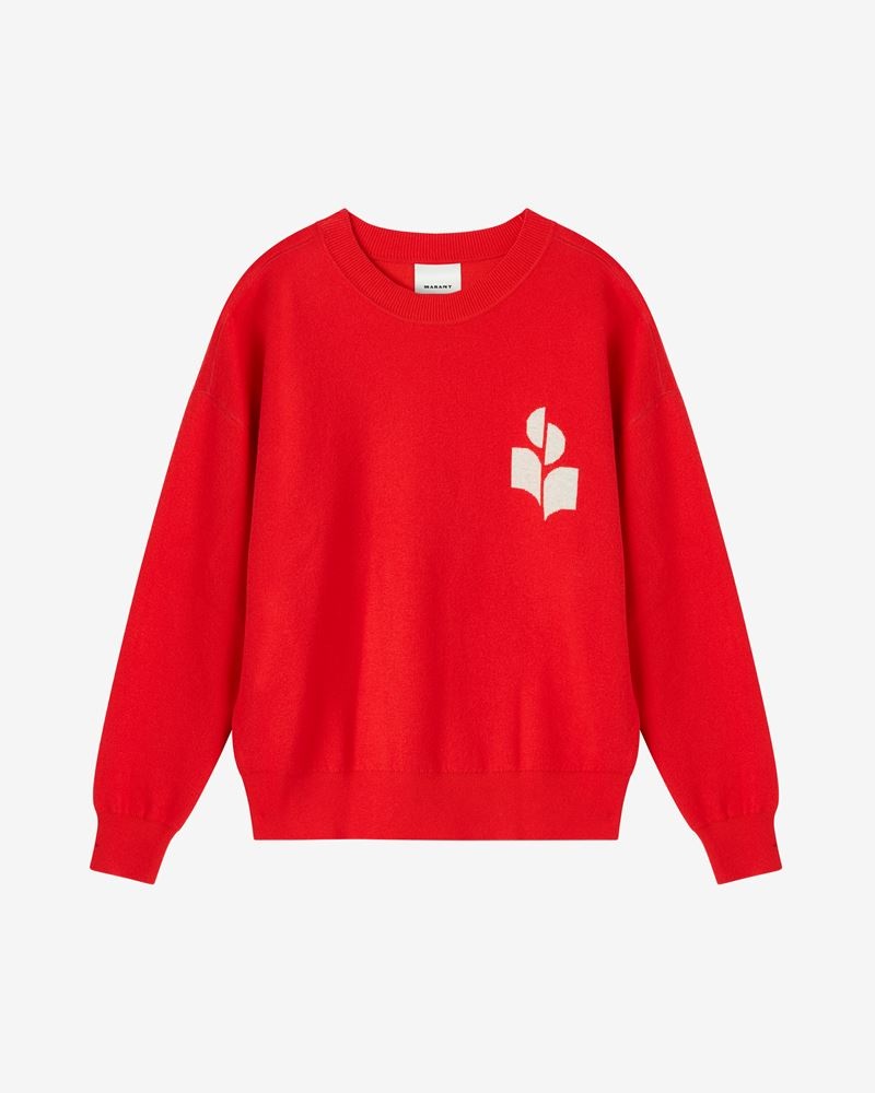 ATLEY COTTON AND LOGO SWEATER - 1