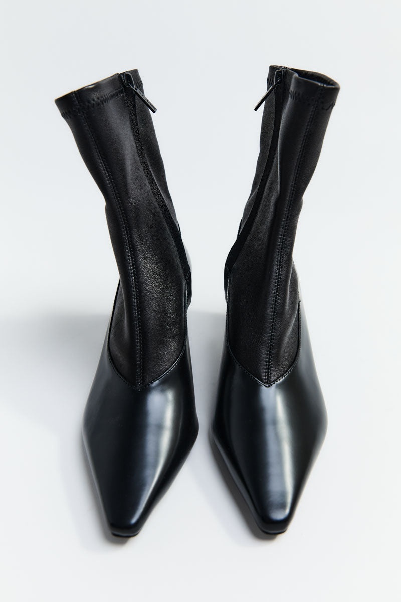 Sock Ankle Boot - Black - 7