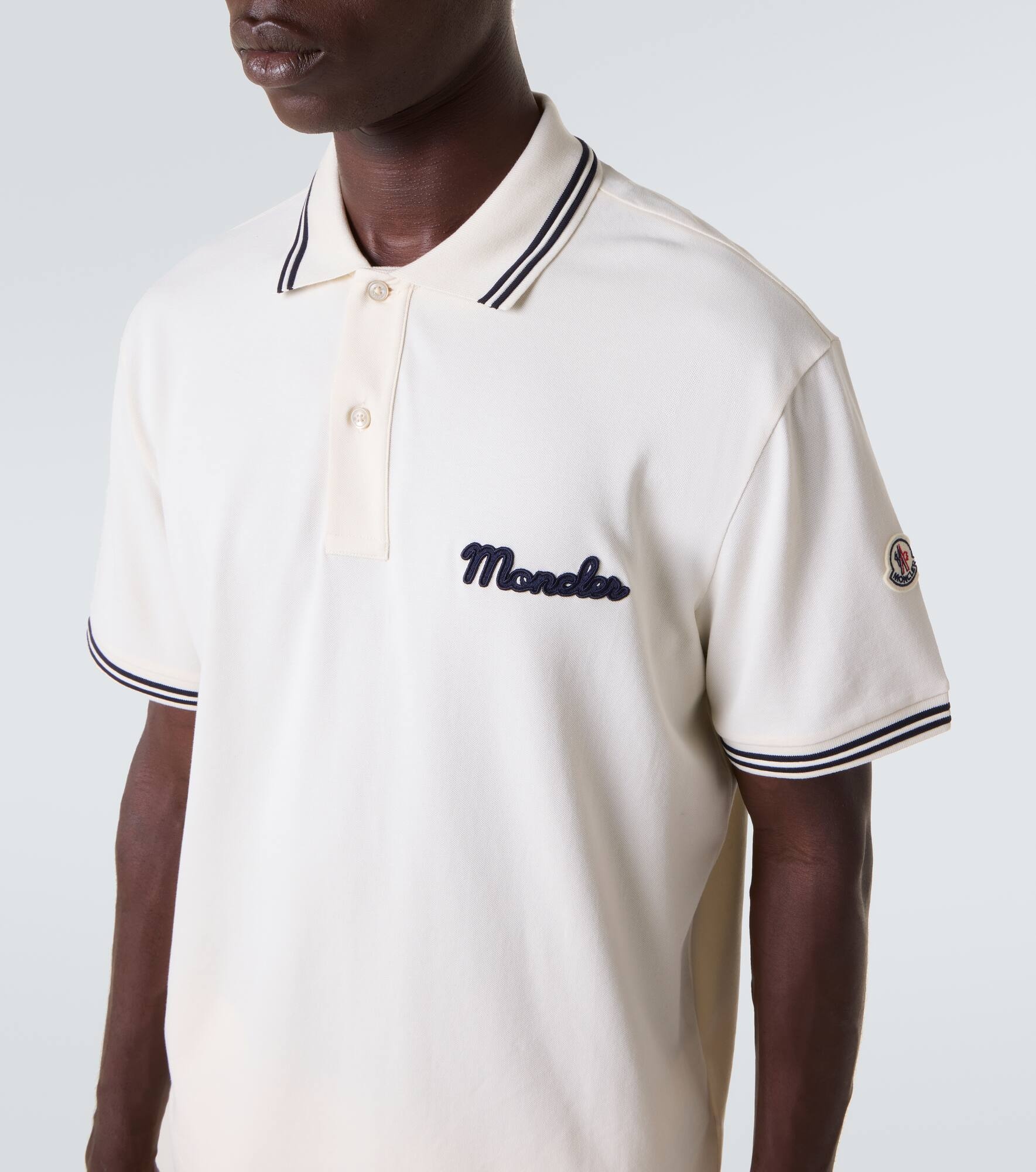 Logo cotton piqué polo shirt - 5