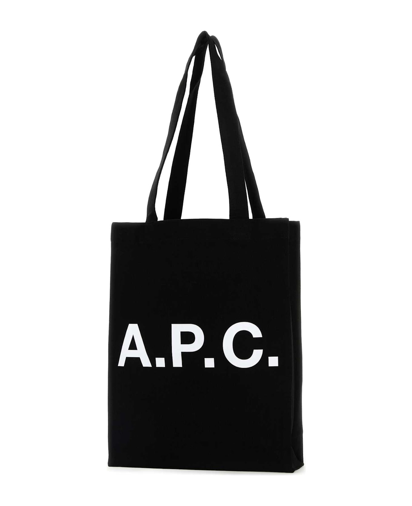 Black Canvas Lou Shopping Bag - 2