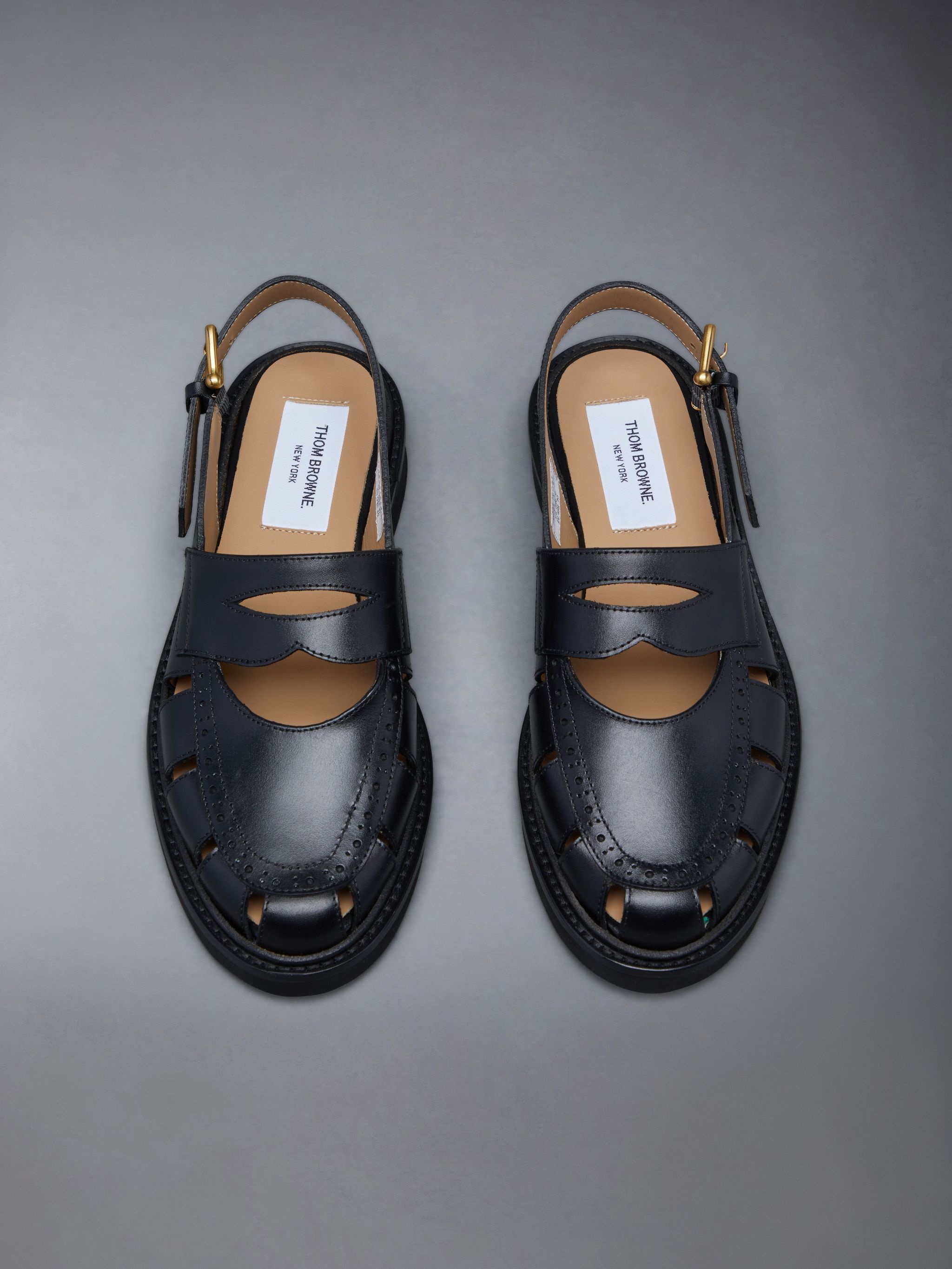 cut-out slingback sandals - 5