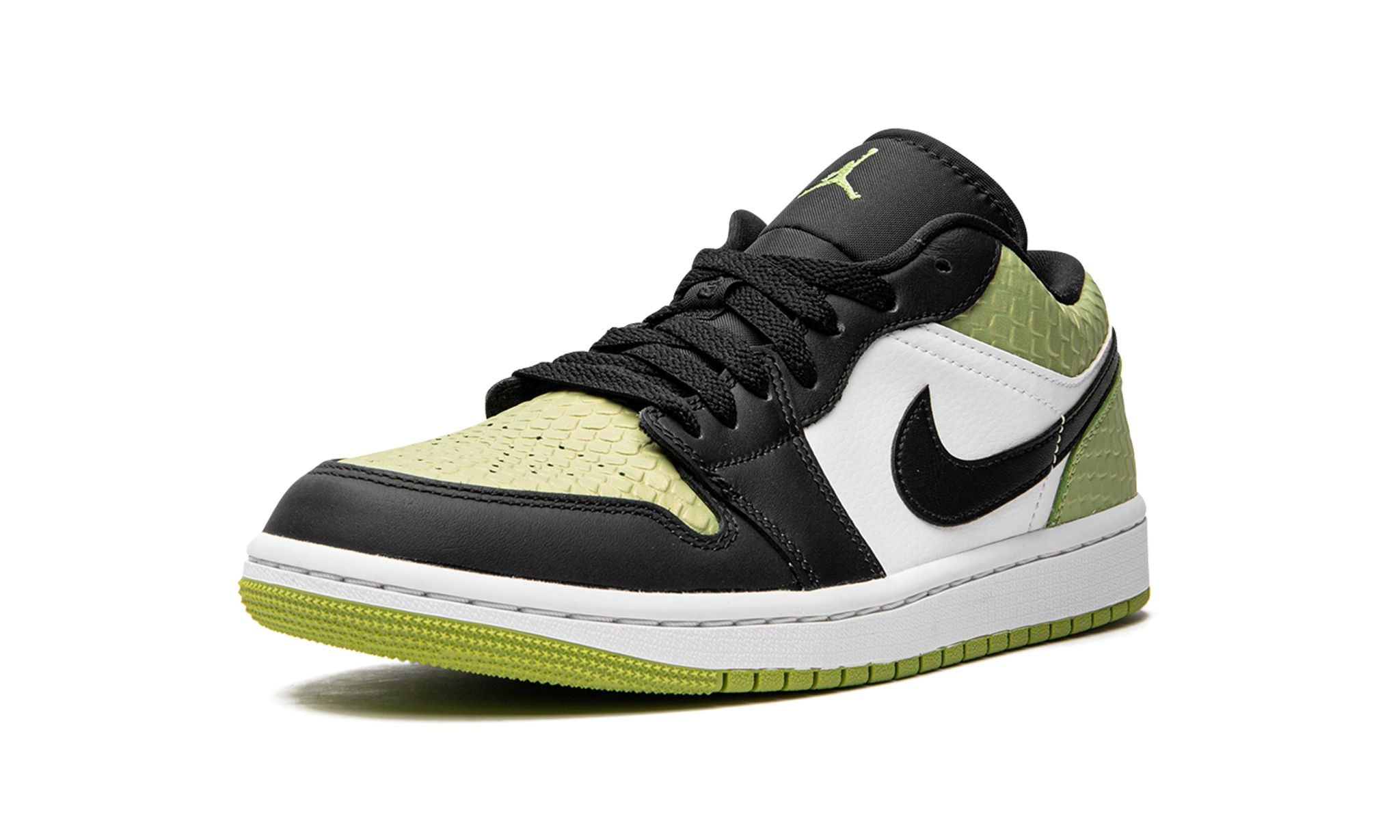 WMNS Air Jordan 1 Low SE "Vivid Green Snakeskin" - 4