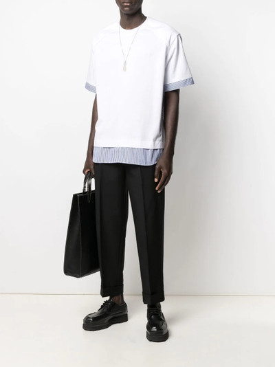 JUUN.J stripe-trim T-shirt outlook