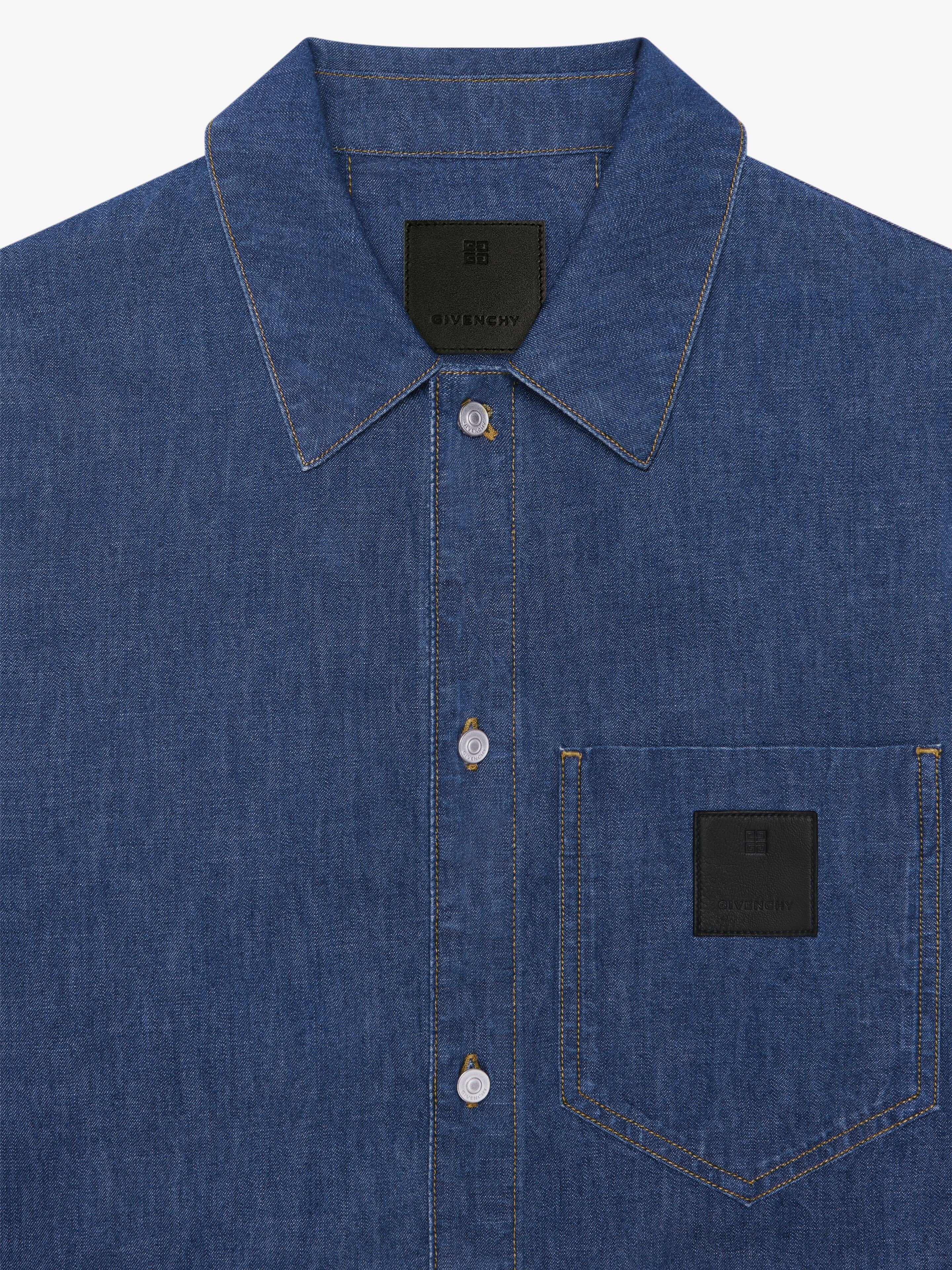 BOXY FIT SHIRT IN DENIM - 5