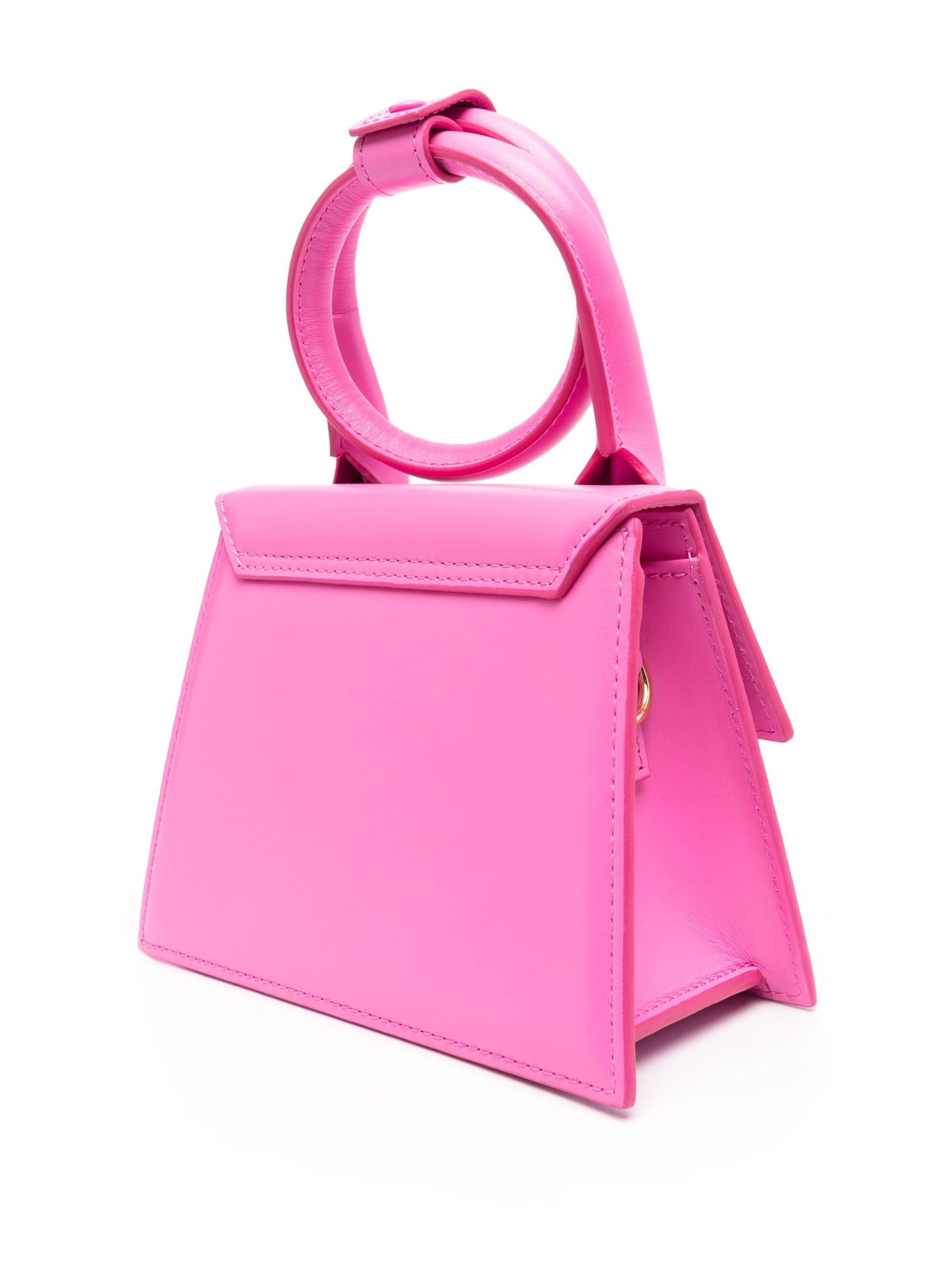 Pink Le Chiquito Noeud Leather Top Handle Bag - 4