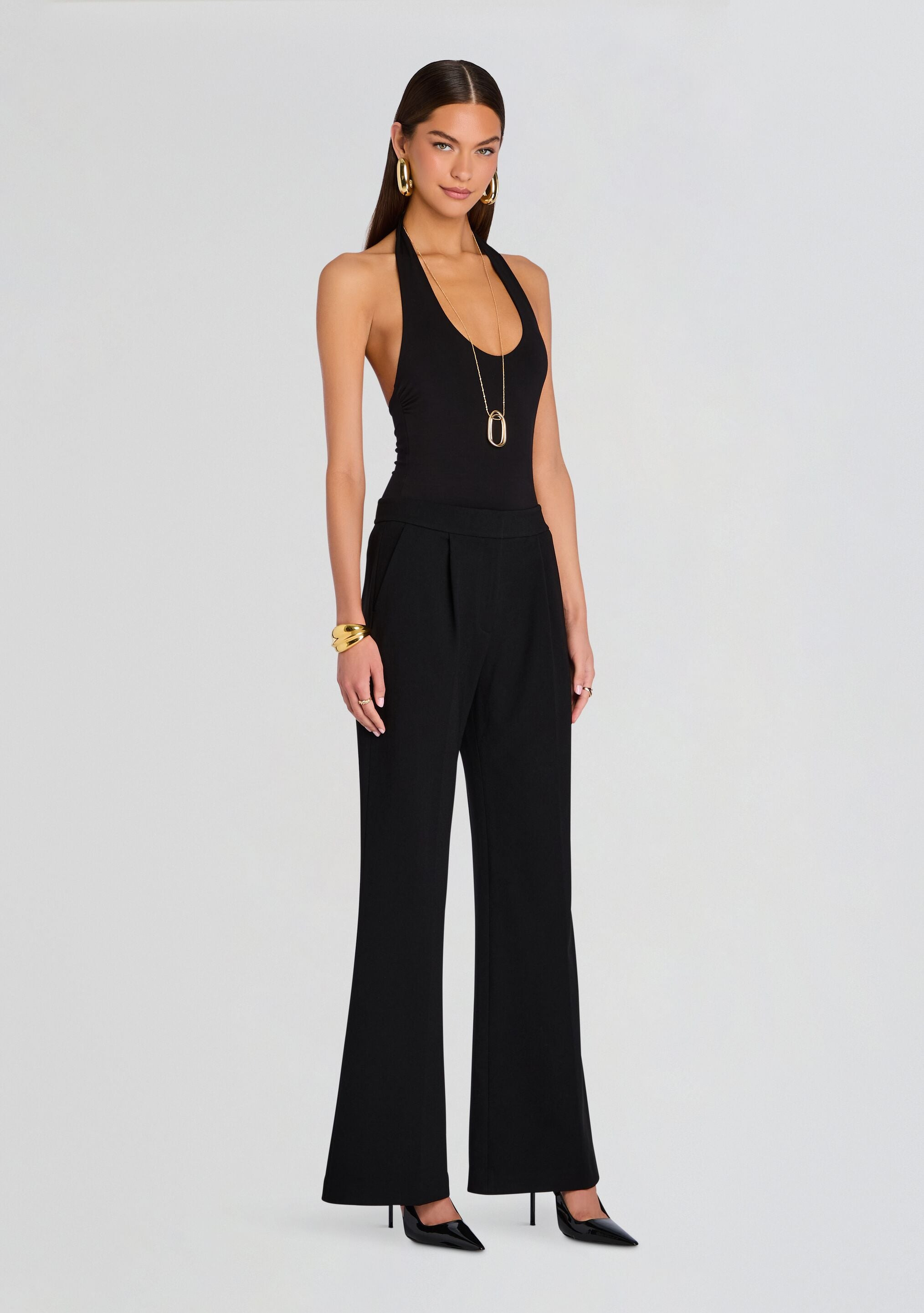 PIN TUCK PALAZZO PANT - 3