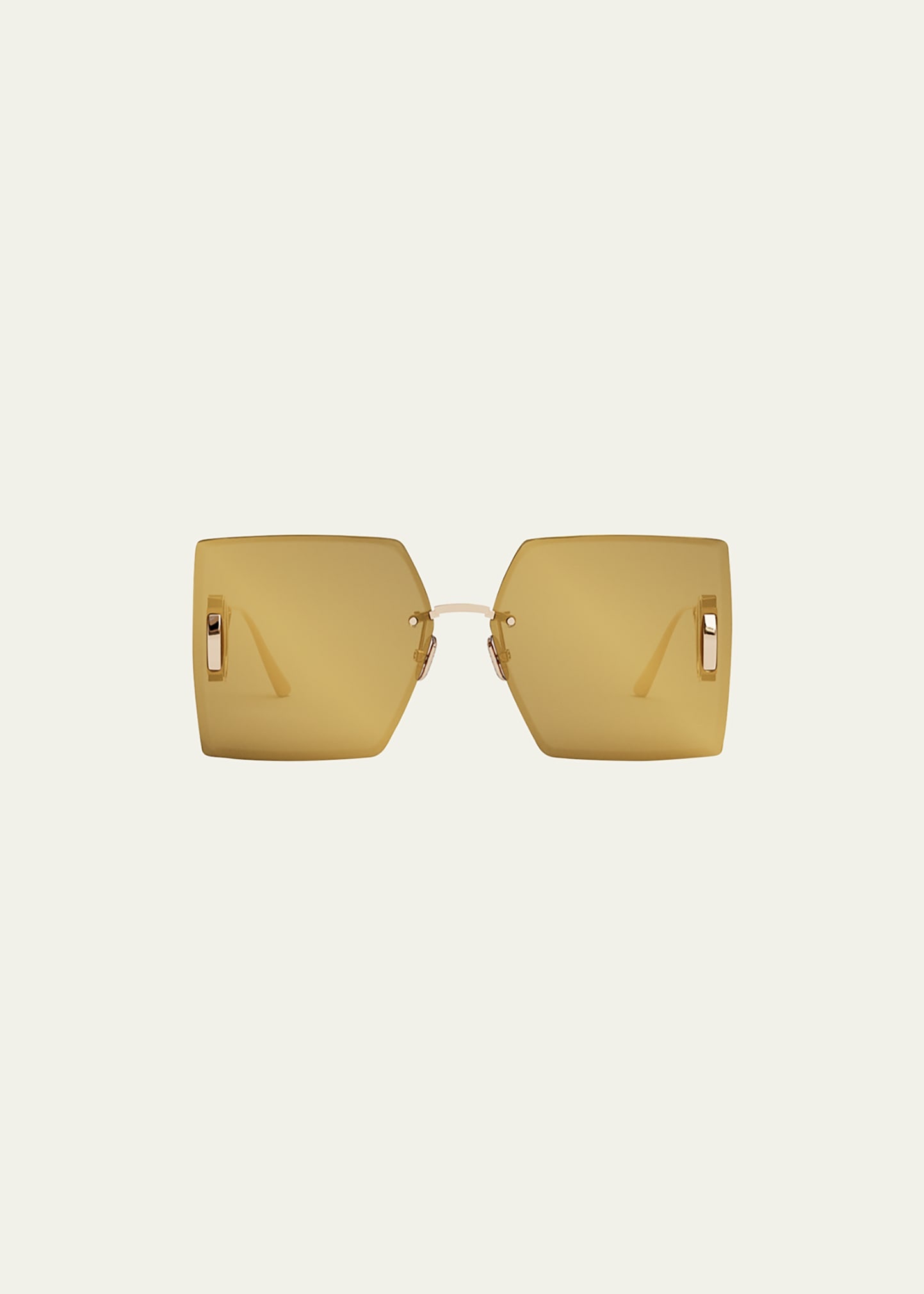 CD Rimless Square Metal Sunglasses - 2