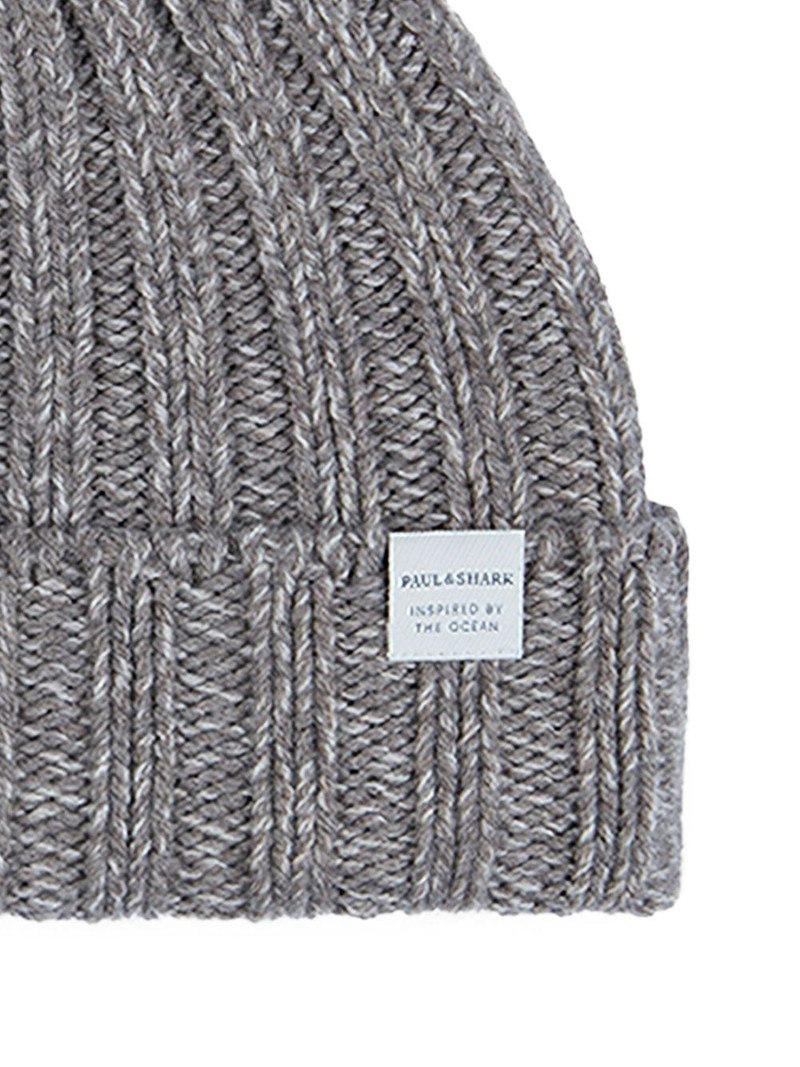 Paul & Shark ribbed beanie hat outlook